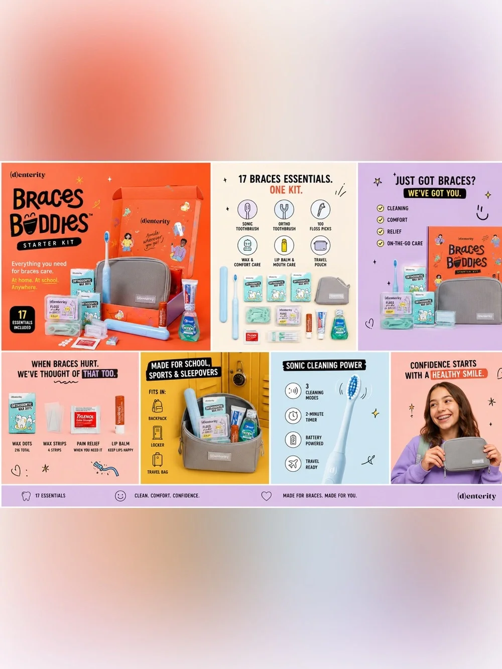 Denterity Braces Buddies Starter Kit 🦷✨